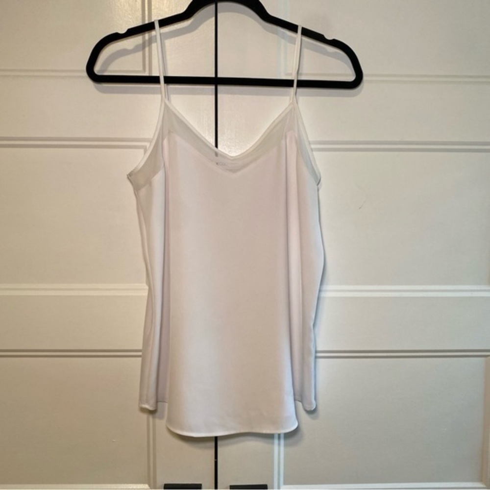 Calvin Klein White Fitted Sleeveless Camisole Top Size Medium